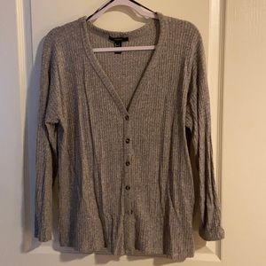 Grey button down shirt
